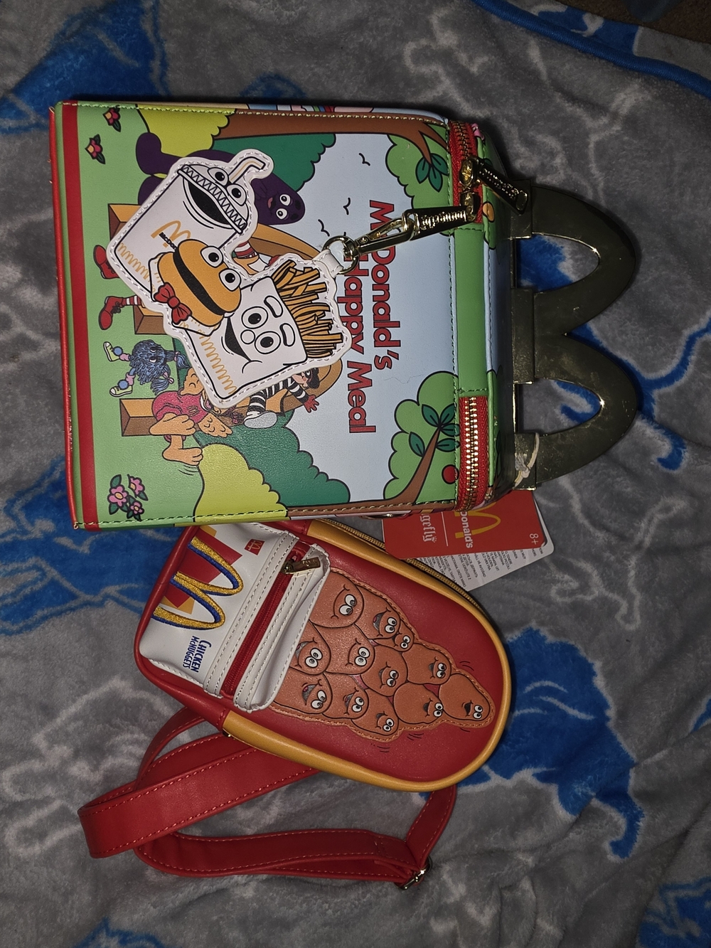 Loungefly McDonald’s Happy Meal Character Crossbody Bag - Red, Yellow,